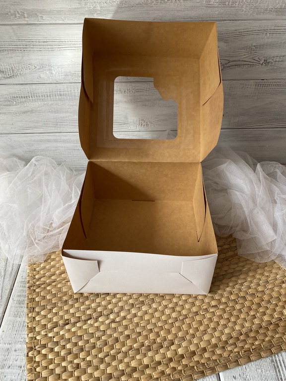 Pudełko z okienkem białe 22x22x11 cm 5 szt (3)