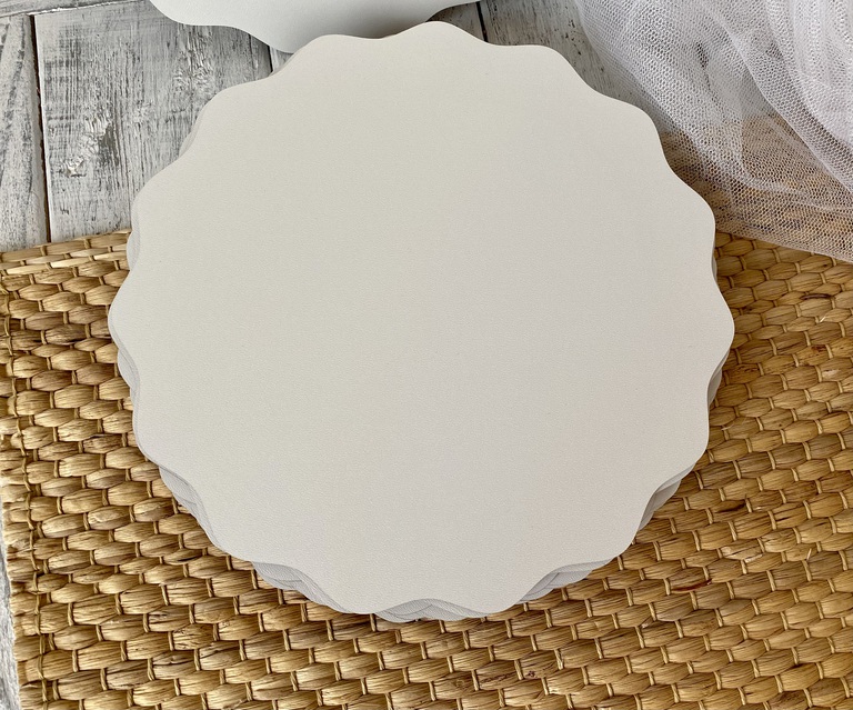 Podkład pod tort HDF faliste koło 25 cm 10 szt (2)