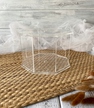 Pudełko na kwiaty.Separator Plexi bezbarwne 25 cm, h-12 cm. Box na kwiaty (4)