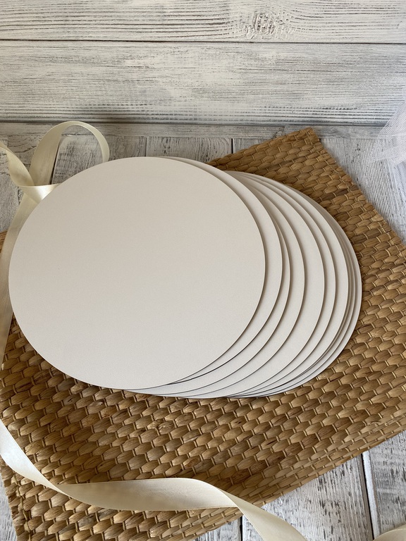 Podkłady pod tort okrągłe 26 cm biała HDF 10 szt (3)