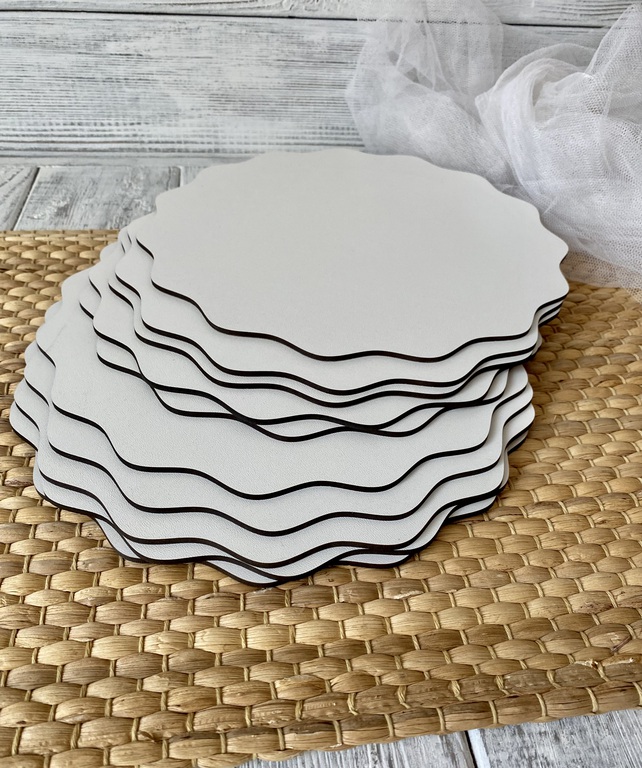 Podkład pod tort HDF faliste koło 26 cm 10 szt (6)