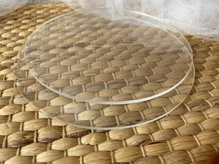 Podkład pod tort 22 cm Plexi bezbarwne (4)