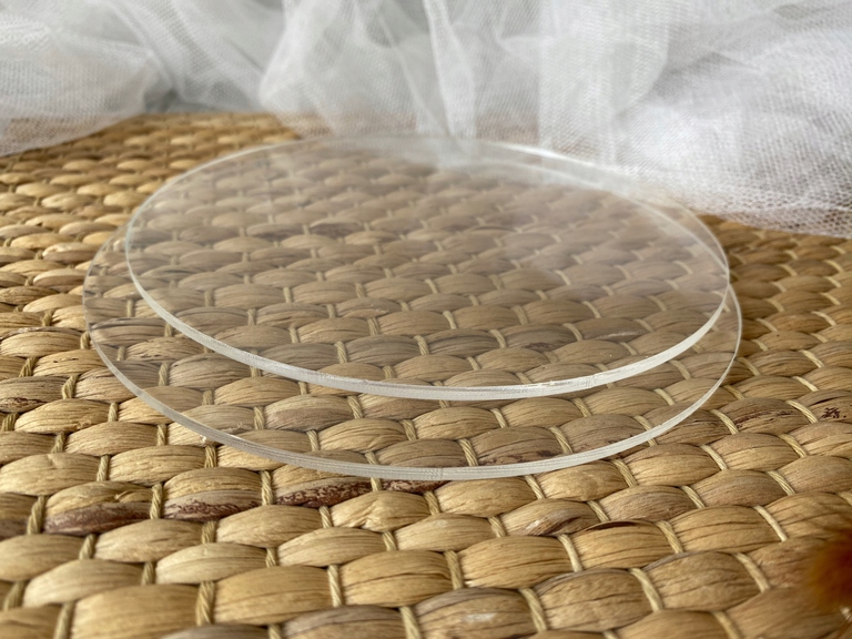 Podkład pod tort 24 cm Plexi bezbarwne (5)