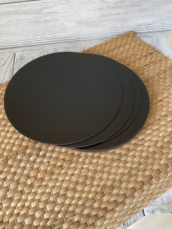 Podkłady pod tort okrągłe 30 cm czarna HDF 5 szt (3)
