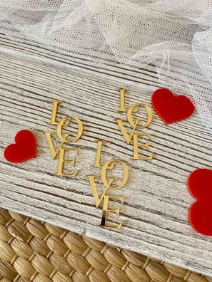 Topper mini LOVE 3 szt 
