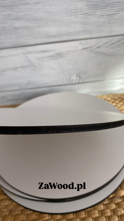 Podkłady pod tort wzmocnione średnica 28 cm biała HDF 5 szt (2)