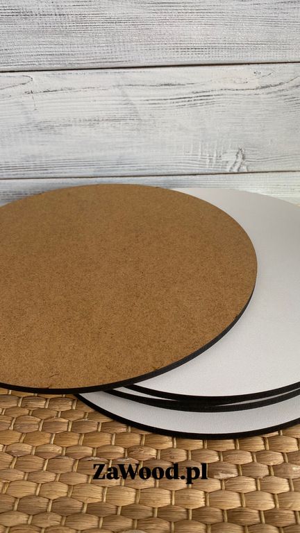 Podkłady pod tort wzmocnione średnica 28 cm biała HDF 5 szt (3)