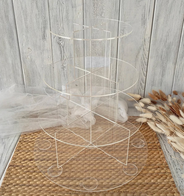 Stojak na  tort i słodycze Plexi bezbarwne 20/25/30/35 cm