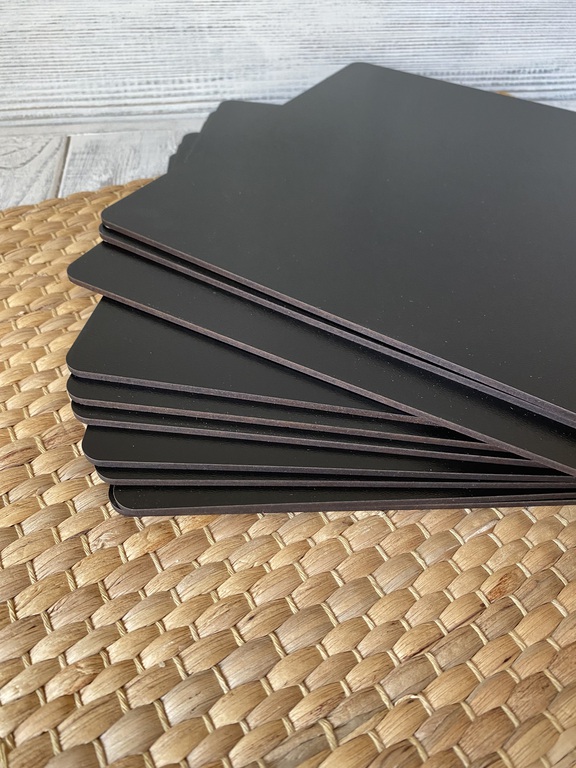 Podkład pod tort kwadrat 25x25 cm czarne HDF 5 szt (3)