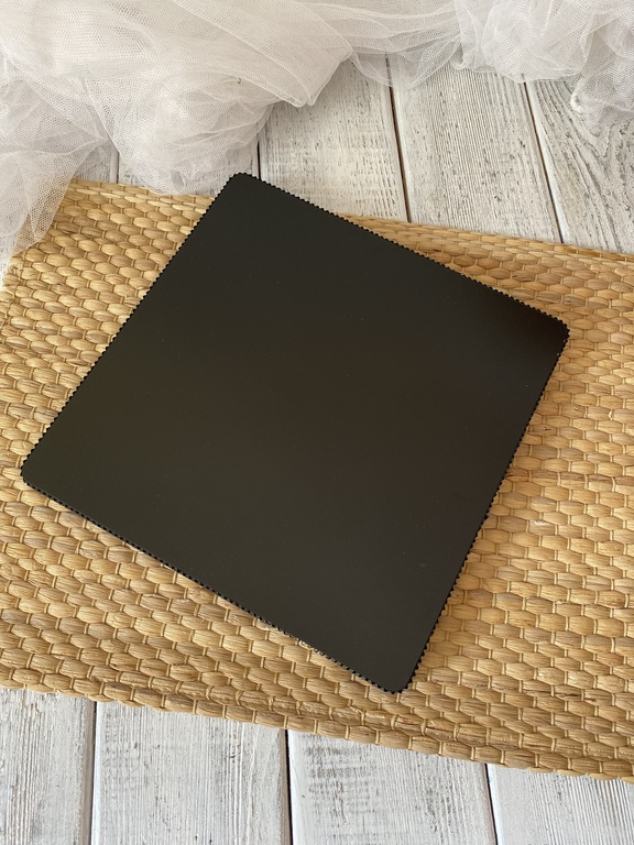 Podkład pod tort Premium kwadratowy czarny 30x30 cm grubość 23 mm (2)
