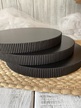 Podkład pod tort Premium okrągły czarny 25 cm grubość 23 mm (4)