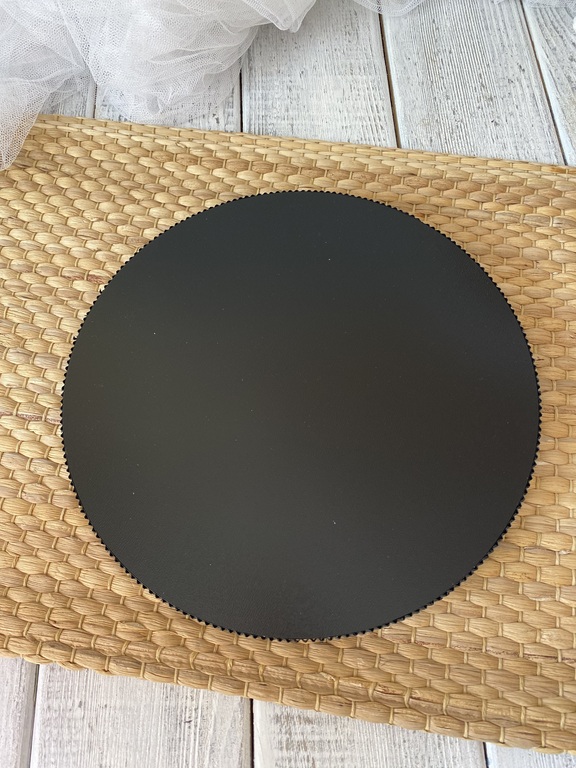 Podkład pod tort Premium okrągły czarny 30 cm grubość 23 mm (3)