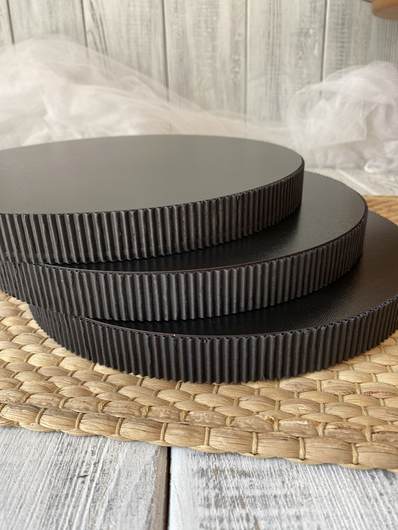 Podkład pod tort Premium okrągły czarny 30 cm grubość 23 mm (4)