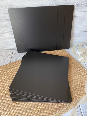 Podkład pod tort kwadrat 30x30 cm czarne HDF 5 szt