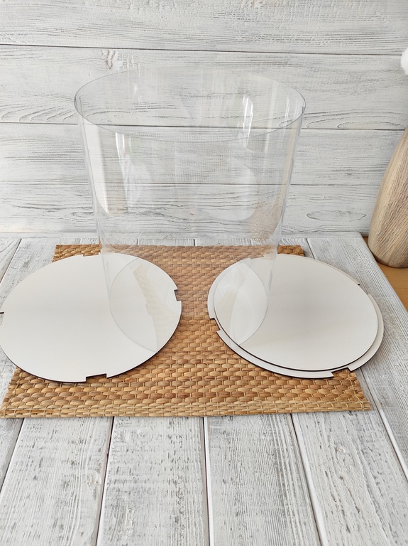 Pudełko na tort PET przeżroczyste, prezentowe 25/30 cm (2)