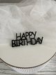 Topper mini Happy Birthday 7*3 cm  plexi  (3)