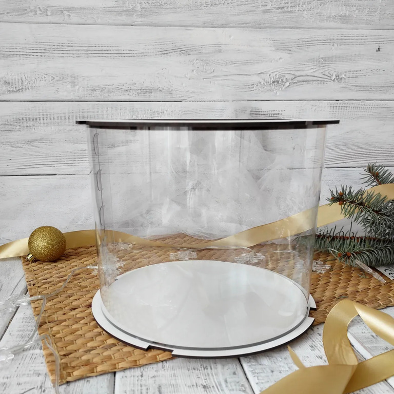 Pudełko przeżroczyste, prezentowe PET 22/18 cm (2)