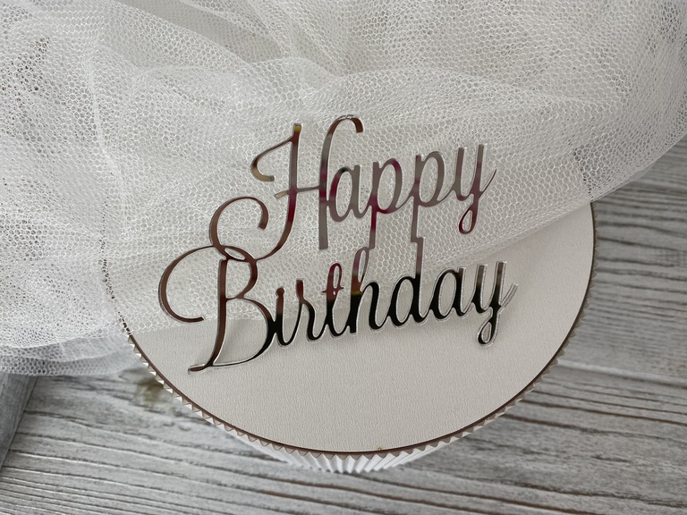 Topper Happy Birthday 10*7 cm  plexi  (3)