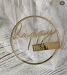 Topper Happpy Birthday koło 10 cm plexi  (1)