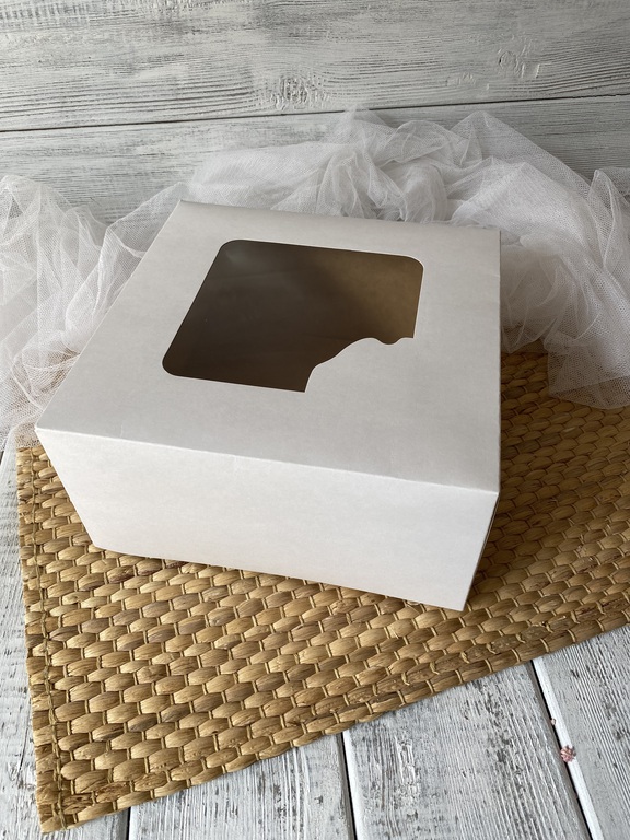 Pudełko z okienkem białe 25x25x12 cm 5 szt (1)