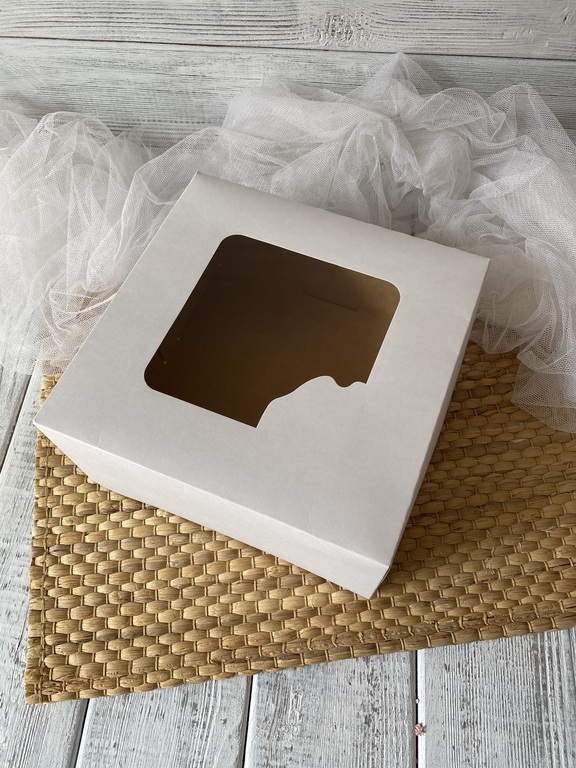 Pudełko z okienkem białe 25x25x12 cm 5 szt (2)