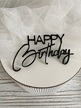 Topper Happy Birthday 10*6 cm plexi  (1)