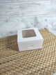 Pudełko białe z okienkiem 13x13x7 cm na bento tort 10 szt (2)