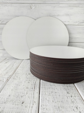 Podkład pod tort białe sztywne HDF 26 cm 100 szt