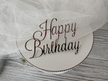 Topper Happy Birthday 10*7 cm  plexi  10 szt  (3)
