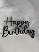 Topper Happy Birthday 10*7,5 cm plexi  (2)