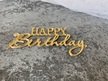 Topper boczny na tort Happy Birthday Plexi złote 001 (3)