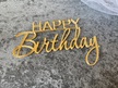 Happy Birthday Plexi złote boczny 10x6,5 cm (2)