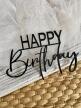 Topper na bok tortu Happy Birthday 12*7,5 cm plexi  (1)