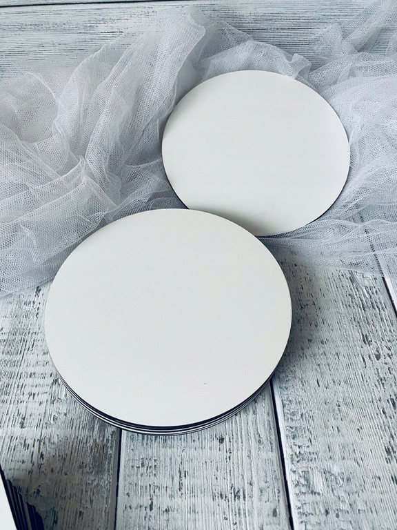 Podkłady pod tort HDF białe 15 cm 10 szt