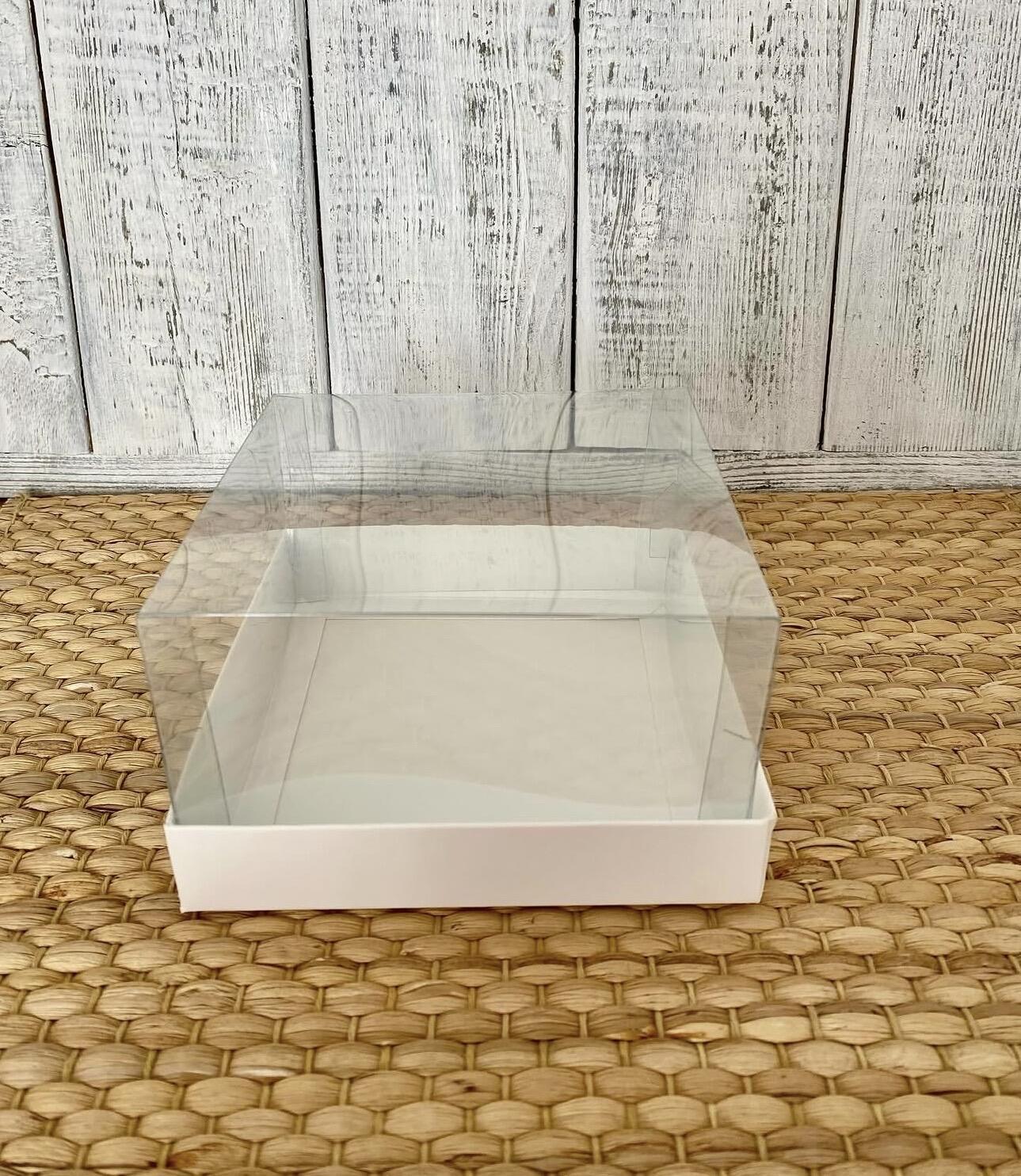 Pudełko na bento przezroczyste 14*14*8 cm 10 szt 