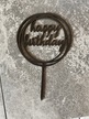 Topper na tort Happy Birthday czarne HDF (2)