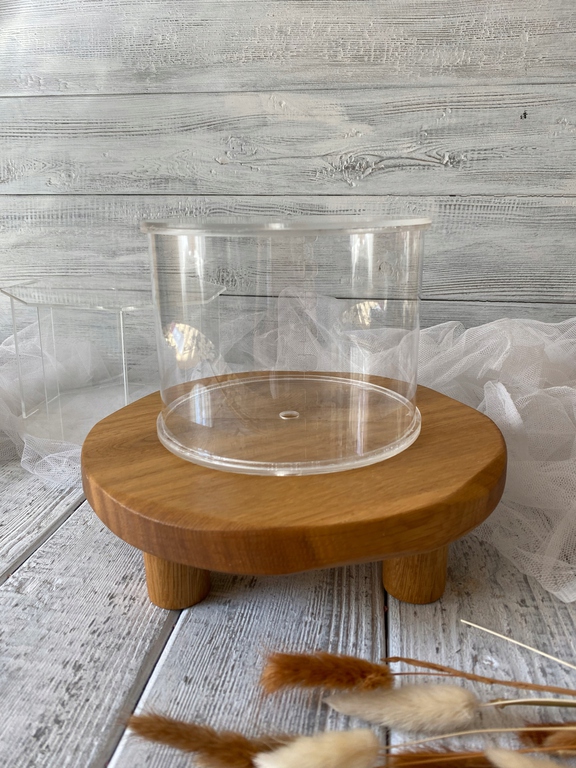 Pudełko na kwiaty. Separator na tort średnica 16 cm Plexi.Box na kwiaty (6)