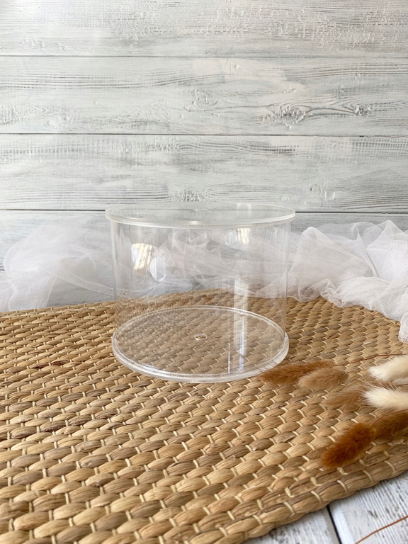 Pudełko na kwiaty. Separator na tort średnica 16 cm Plexi.Box na kwiaty (5)