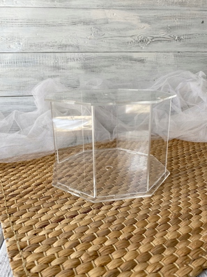 Pudełko na kwiaty.Separator na tort Plexi Bezbarwne 15 cm. Box na kwiaty